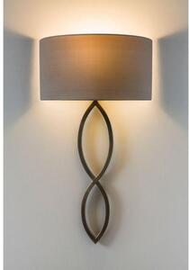 Astro 1349010 and 5026003 Caserta Modern Wall Light in Bronze with Oyster Shade