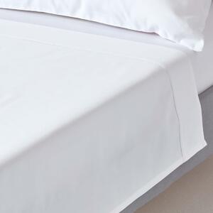 Homescapes White Egyptian Cotton Flat Sheet 1000 TC, Super King