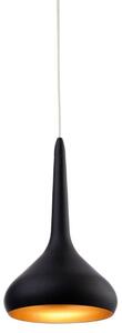 Firstlight 8613BK Bar LED Ceiling Pendant in Black and Gold Finish
