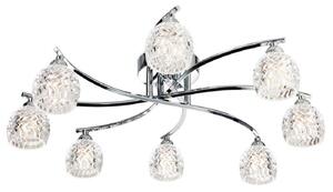 Firstlight 8616CH Maple 8 Light Polished Chrome Flush Ceiling Light