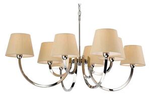 Firstlight 2323PST Fairmont 8 Light Polished Steel Ceiling Pendant