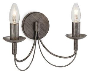Firstlight 2316AS Regency 2 Light Wall Light in Antique Silver Finish