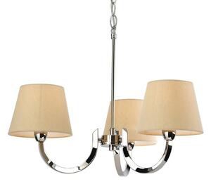 Firstlight 2321PST Fairmont 3 Light Polished Steel Ceiling Pendant