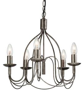 Firstlight 2317AS Regency 5 Light Ceiling Pendant in Antique Silver Finish