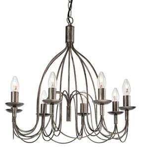 Firstlight 2318AS Regency 8 Light Ceiling Pendant in Antique Silver Finish