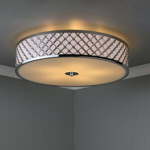 Dar CIV5050 Civic 5 Light Chrome Large Ceiling Flush Light