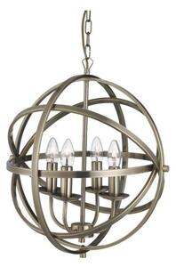 Searchlight 2474-4AB Orbit 4 Light Ceiling Pendant Light In Antique Brass