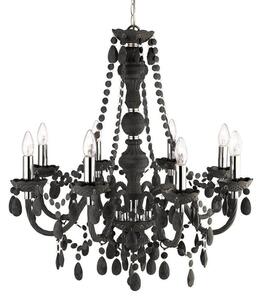 Searchlight 8888-8GY Marie Therese 8 Light Ceiling Pendant Light In Charcoal Grey