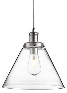 Searchlight 3228CC Pyramid 1 Light Ceiling Light In Chrome With Clear Glass