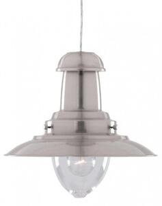 Padstow Modern Brushed Nickel Fishermans Ceiling Light