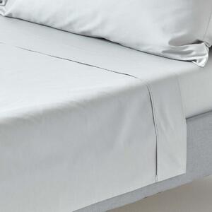 Silver Grey Egyptian Cotton Flat Sheet 200 Thread Count, Double