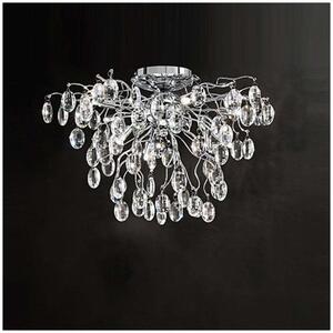 F2326/8 Chrome 8 Light LED Crystal Ceiling Light