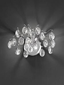 F2326/2 Chrome 2 Light Crystal Wall Light