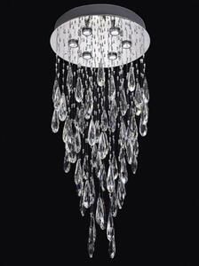 F2320/6 Chrome 6 Light LED Crystal Ceiling Light