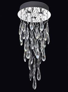 F2320/3 Chrome 3 Light LED Crystal Ceiling Light