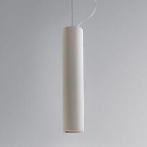 Astro 1252014 Osca 400mm Long Round Ceiling Pendant Light in White Plaster Finish