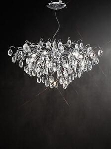 F2326/13 Chrome 13 Light Crystal Ceiling Light