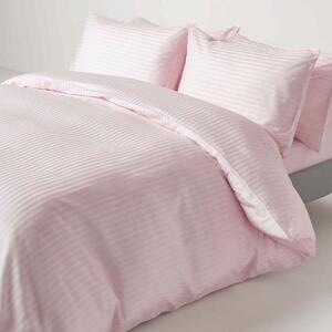 Dusky Pink Violet Egyptian Cotton Single Duvet Cover with One Pillowcase, 330 TC