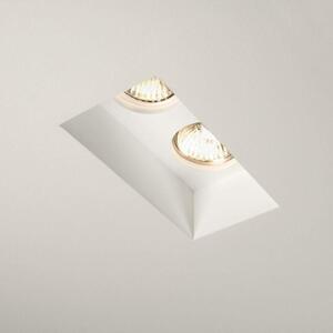 Astro 1253006 Blanco Twin Adjustable Downlight in White Plaster Finish