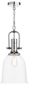 Dar NOL0108 Nolan Clear Glass Ceiling Pendant