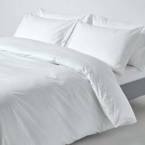 White Egyptian Cotton Single Duvet Cover with One Pillowcase, 200 TC