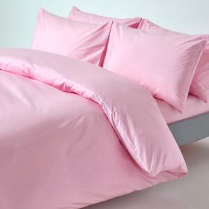 Pink Egyptian Cotton Single Duvet Cover with One Pillowcase, 200 TC