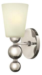 HK/ZELDA1 PN Polished Nickel Zelda Wall Light with Glass Shade