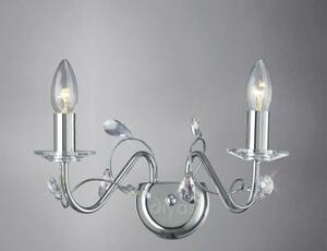 Diyas IL31212 Willow Wall Light in Polished Chrome Finish