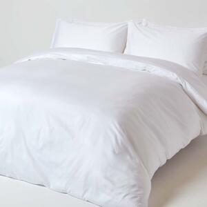 White Organic Cotton Duvet Cover Set 400 Thread count, Single