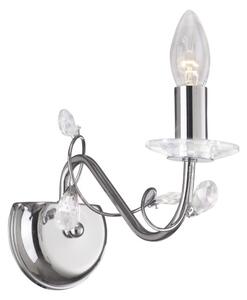 Diyas IL31211 Willow Single Wall Light in Polished Chrome Finish