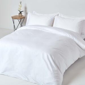 White Egyptian Cotton Duvet Cover with One Pillowcase 1000 TC, Single