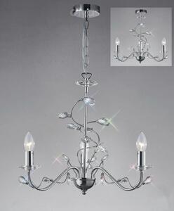 Diyas IL31213 Willow Ceiling Pendant Light in Polished Chrome