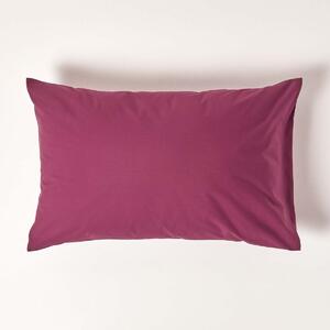 Homescapes Plum Egyptian Cotton Housewife Pillowcase 200 TC