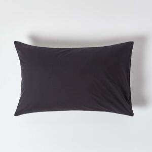 Homescapes Black Egyptian Cotton Housewife Pillowcase 200 TC