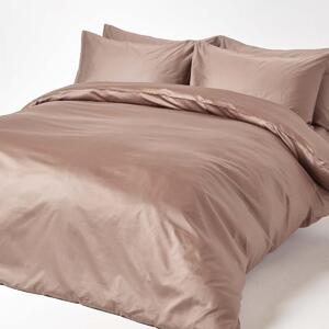 Brown Organic Cotton Duvet Cover Set 400 Thread count, Single