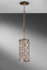 FE/LUCIA/P/D Burnished Silver Lucia Crystal Ceiling Pendant