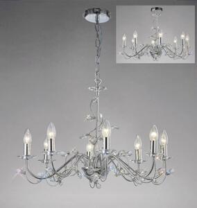 Diyas IL31218 Willow Ceiling Pendant Light in Polished Chrome