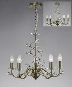 Diyas IL31225 Willow Ceiling Pendant Light in Antique Brass