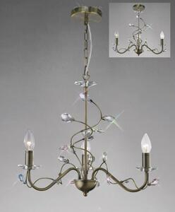 Diyas IL31223 Willow Ceiling Pendant Light in Antique Brass