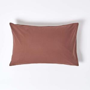 Homescapes Chocolate Egyptian Cotton Housewife Pillowcase 200 TC