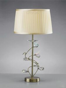 Diyas IL31220 Willow Single Table Lamp in Antique Brass Finish
