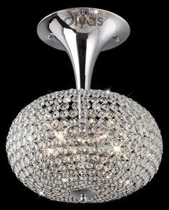 Diyas IL30416 Vado Crystal Semi Flush Ceiling Light