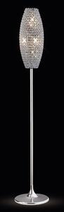 Diyas IL30412 Kos Crystal Floor Lamp in Polished Chrome Finish