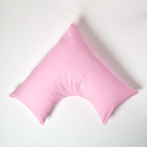 Homescapes Pink Egyptian Cotton V Shaped Pillowcase 200 TC