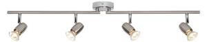 Saxby G5503177 Palermo Brushed and Polished Chrome Four Bar Spotlight