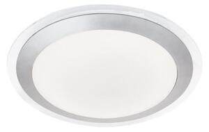 Searchlight 7684-33SI Flush Ceiling Light In Silver With White Acrylic