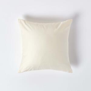 Cream European Egyptian Cotton Pillowcase 1000 TC, 40 x 40 cm