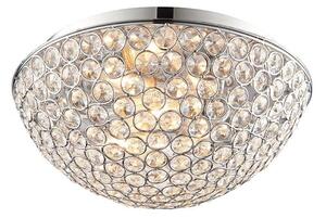 Endon 60103 Chryla Crystal Bathroom Ceiling Flush Light IP44