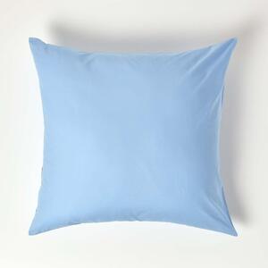 Blue European Egyptian Cotton Pillowcase 200 TC, 80 x 80 cm