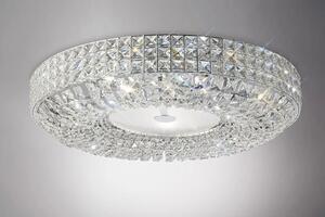 Diyas IL31202 Enya 9 Light Crystal Flush Ceiling Light
